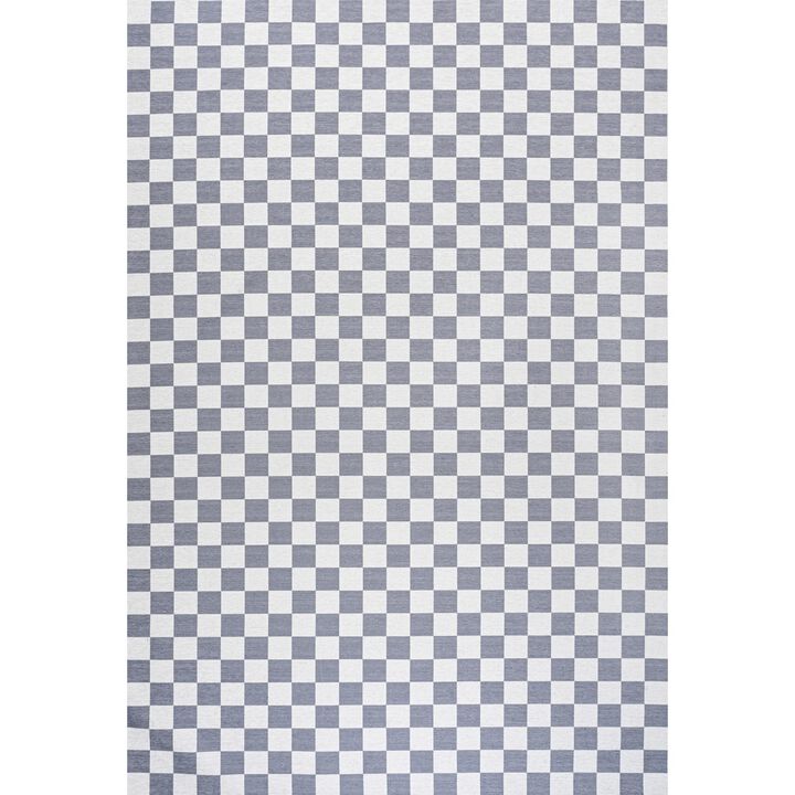Ainsley Modern Cottage Checkerboard Washable Area Rug