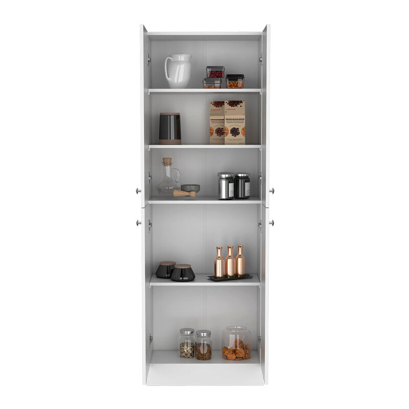 Pantry Cabinet Coahoma, Kitchen, White