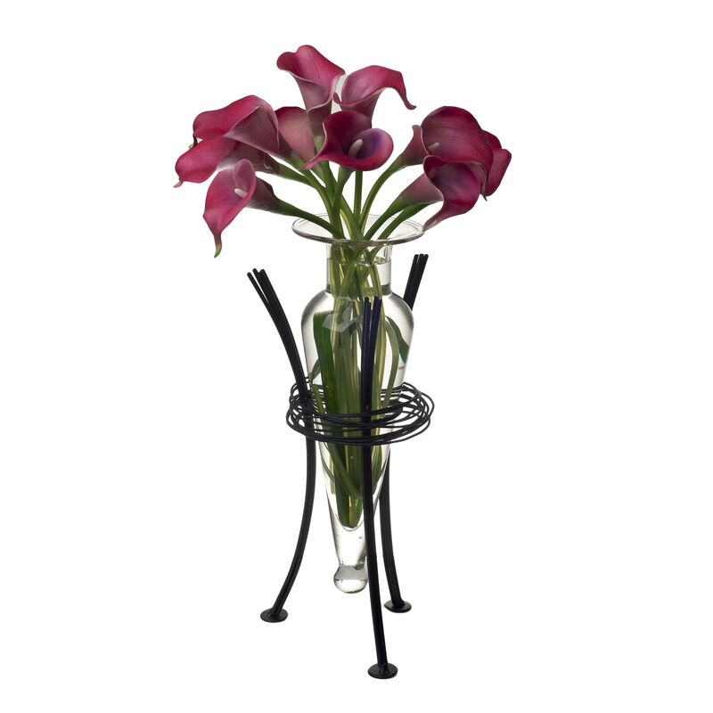 Amphora Vase with Wire Stand