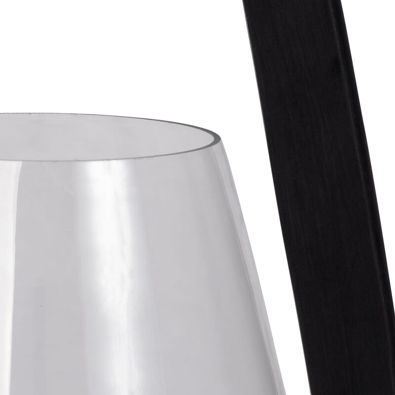 15" Glass Lantern with Handle