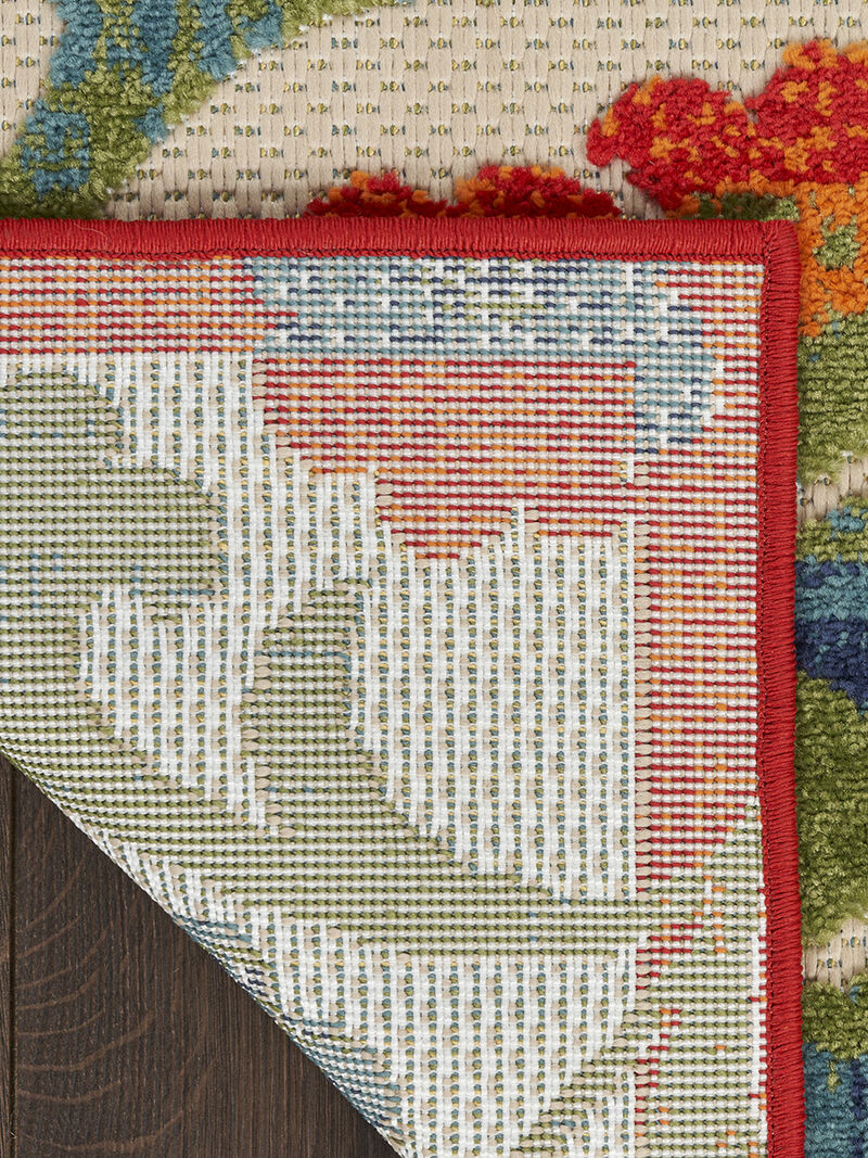 Aloha ALH17 Red/Multicolor 6' x 9' Rug