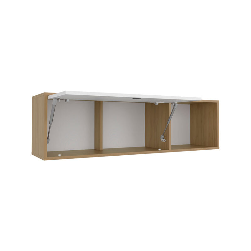 Tuckerman Wall Cabinet,  White/Macadamia