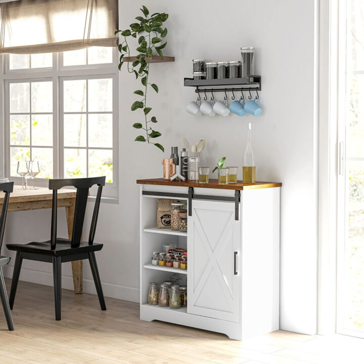 Kitchen Sideboard Storage Cabinet with Adjustable Shelves
