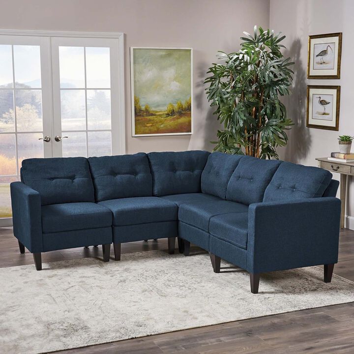Merax 5-Piece Upholstered Sectional Sofa
