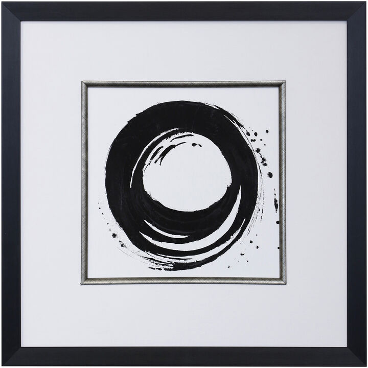 Black Circle I Framed Print