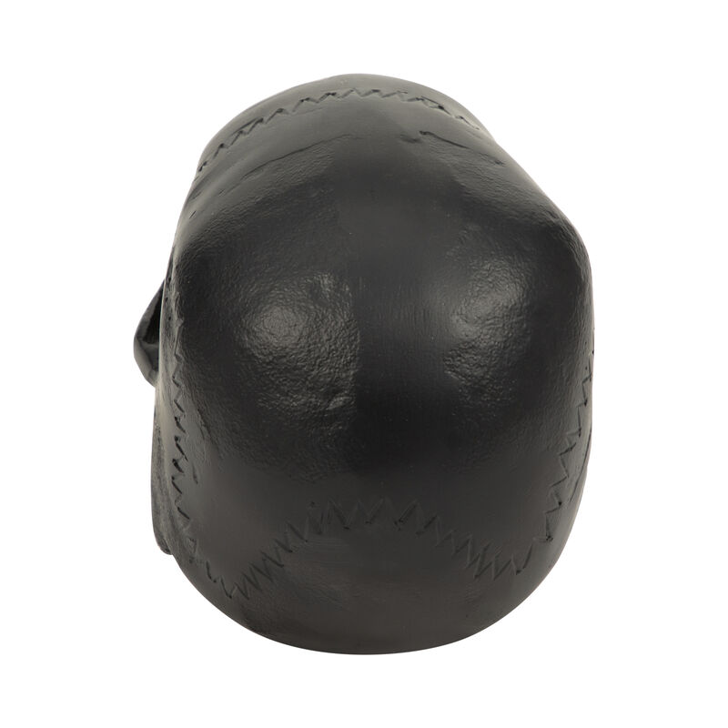 Black 6" Metal Skull Figurine