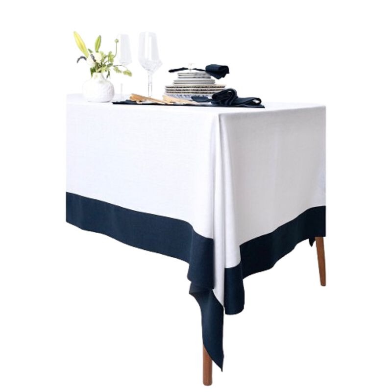 Solino Home 100% Pure Linen Tablecloth 60 x 90 Inch | Contempo