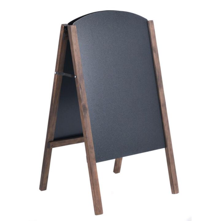 Hivvago 40 Inch Wood A-Frame Sidewalk Wedding Signage Chalkboard