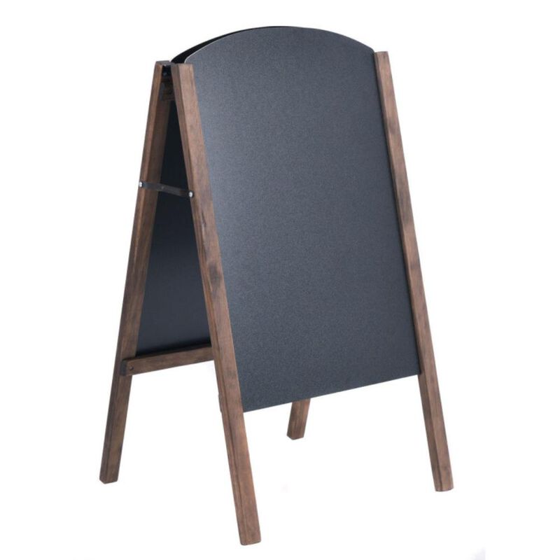 Hivvago 40 Inch Wood A-Frame Sidewalk Wedding Signage Chalkboard