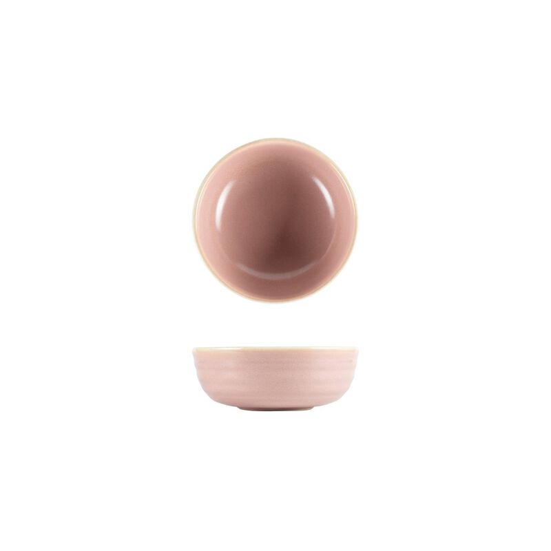 Pink Pott dia.5.75" h:2" 16 oz. Round Pink Porcelain Bowl (Set of 4)