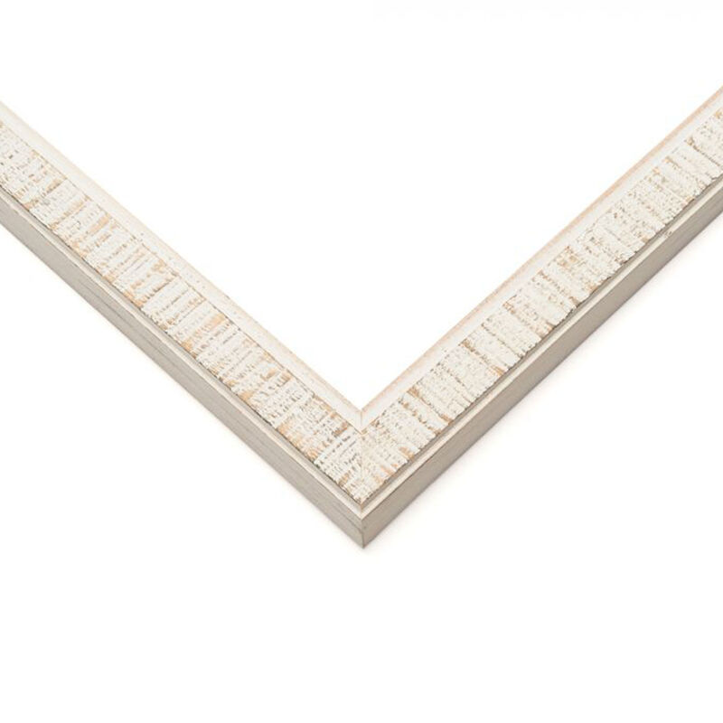 Rustic White Panoramic Picture Frame