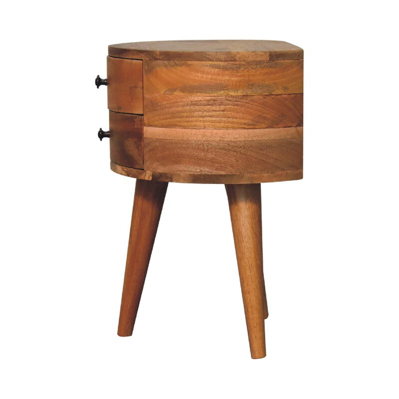 Odyssey Oak-ish Tripod Nightstand