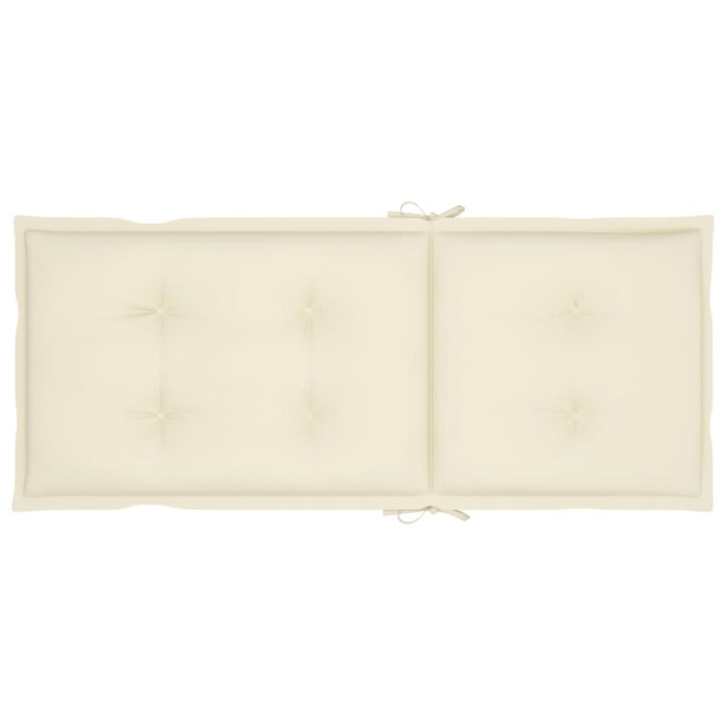 vidaXL Garden Chair Cushions 2 pcs Cream 47.2"x19.7"x2.8"