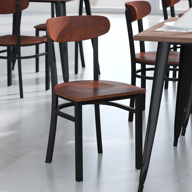 Metal/Wood Restaurant Chairs