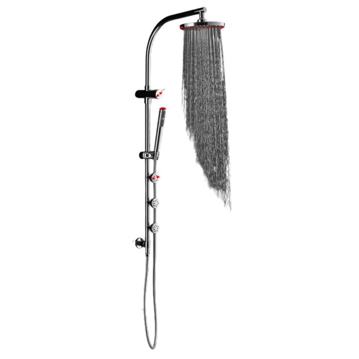 Rainfall Shower Panel Wall Mount with Hand Shower for Convenient and Luxurious Bathroom Experience