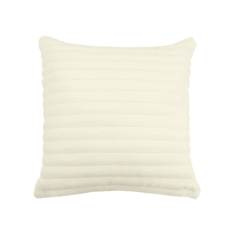 Furry Taupe Vegan Fur Rectangular Accent Pillow