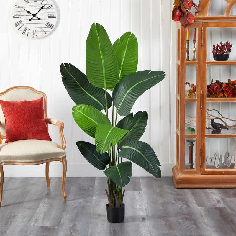 5' Artificial Travelers Palm Tree