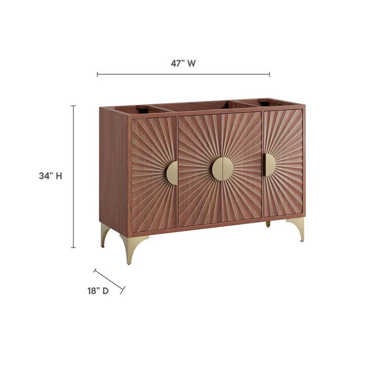 Modway Daylight 48 Single Sink Compatible (Not Included) Bathroom Vanity Cabinet