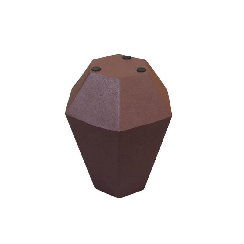 Handmade Iron Geometric Rust Bud Vase For Indoor & Outdoor Use BBH Homes