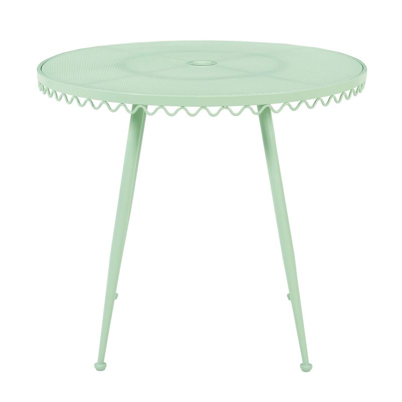 Erica Cream Wrought Iron Outdoor Cafe Table