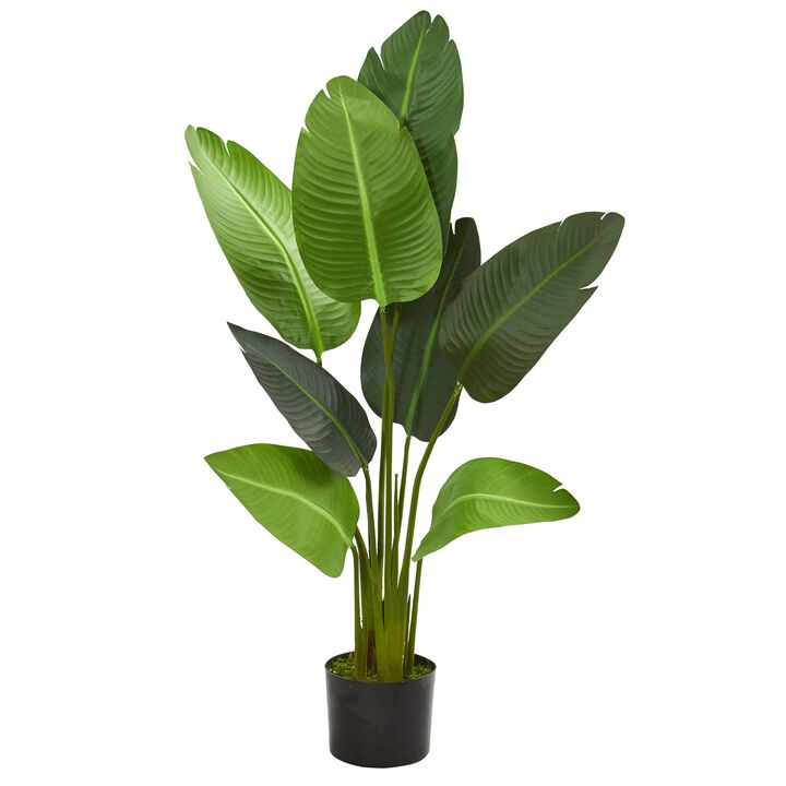 Hivvago 4 Feet Travelers Palm Artificial Tree