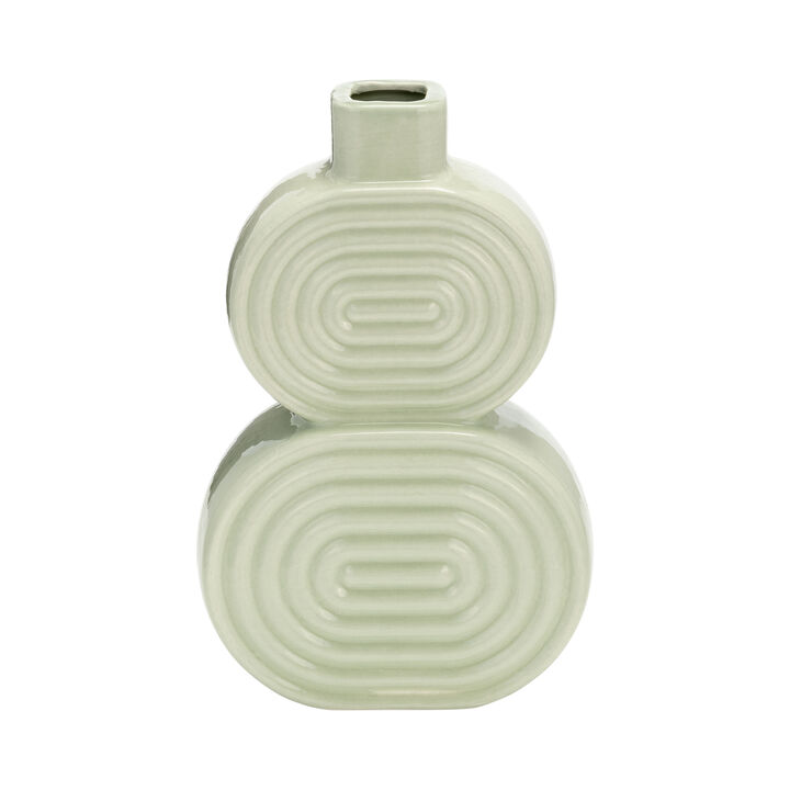 10" Stacked Circles Vase