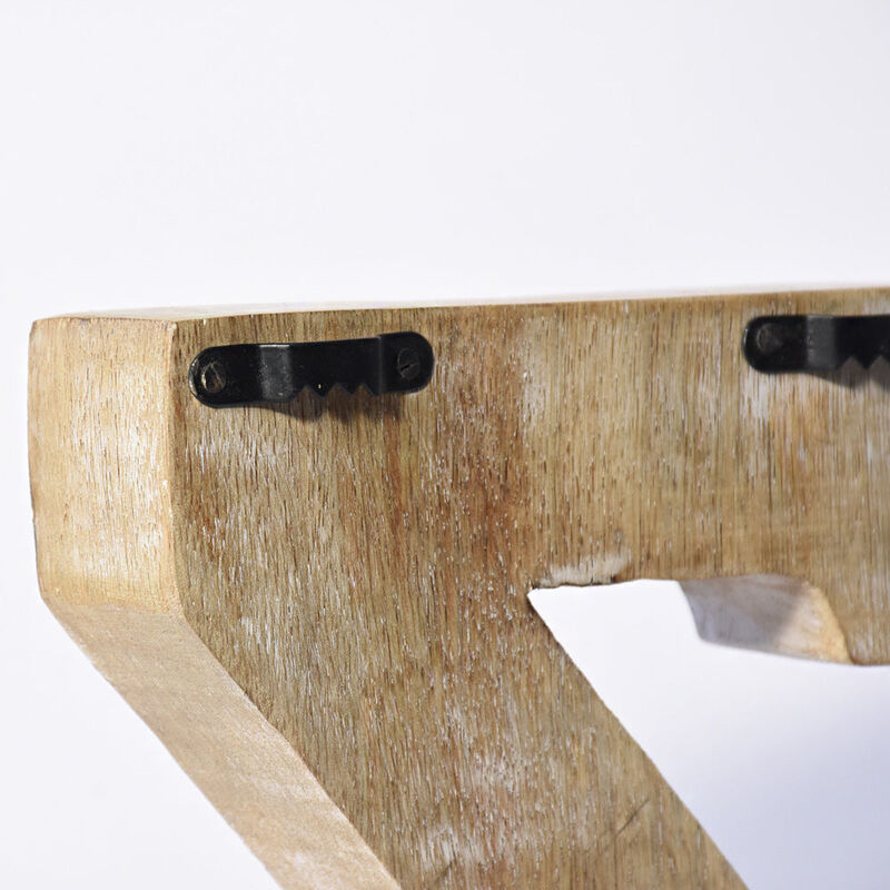 Vintage Natural Handmade Eco-Friendly "Z" Alphabet Letter Block For Wall Mount & Table Top Décor
