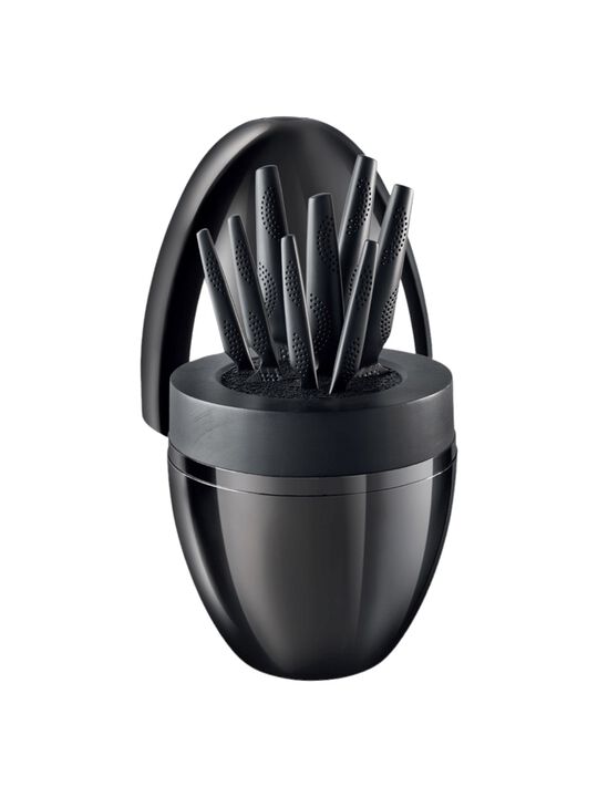 iD3® BLACK SAMURAI™ THE EGG 9-Piece Knife Block