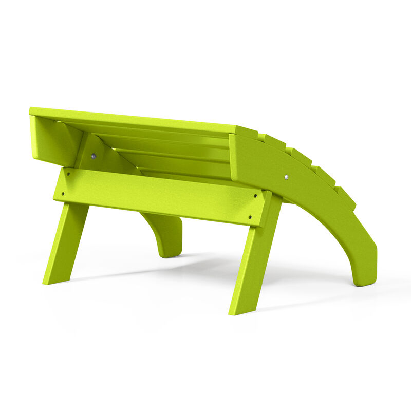 WestinTrends Outdoor Patio HDPE Adirondack Ottoman Footrest