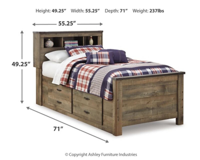 Trinell Twin Bookcase Bed