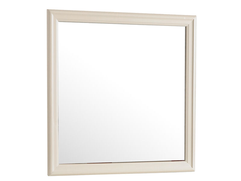 38 in. x 38 in. Classic Square Wood Framed Dresser Mirror