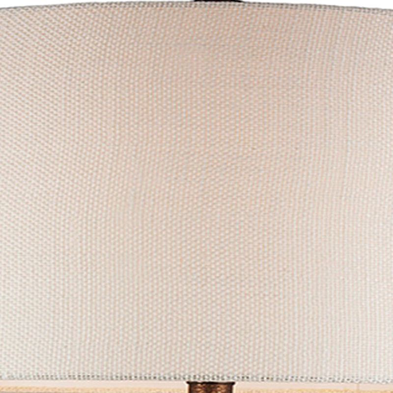 Table Lamp with Polyresin Urn Shape Base, Bronze-Benzara