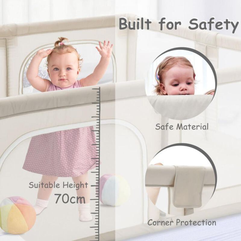 Hivvago Baby Playpen Extra Large Kids Activity Center Safety Play