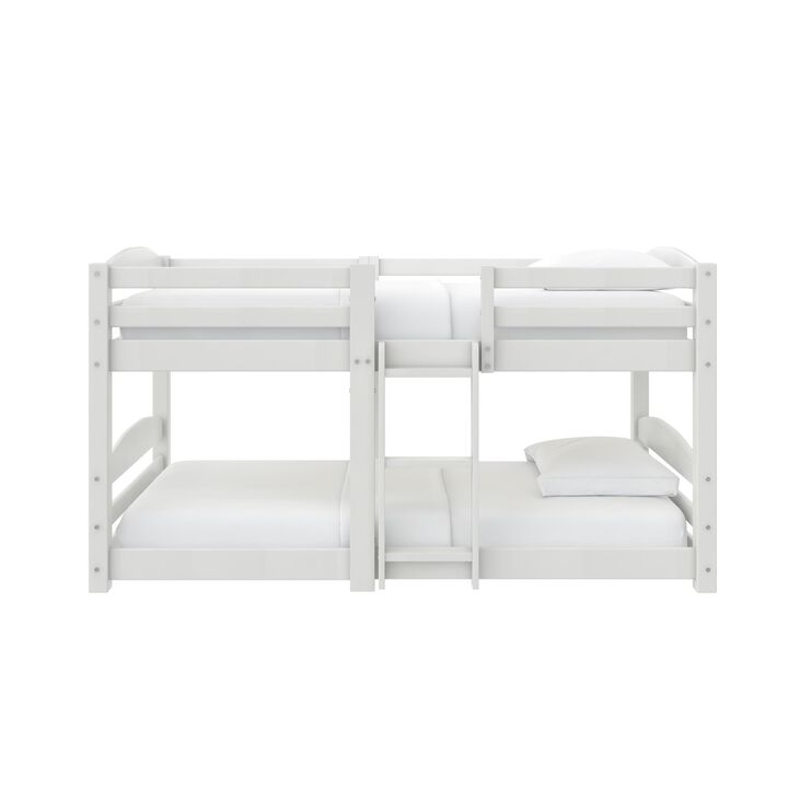 DHP Birley Low Wood Twin over Twin Bunk Bed for Kids
