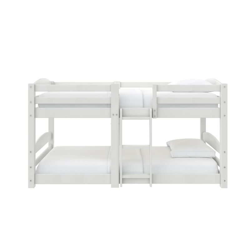 DHP Birley Low Wood Twin over Twin Bunk Bed for Kids