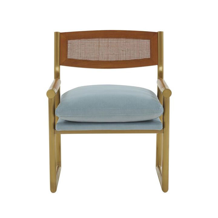 Belen Kox Azure Rattan Velvet Chair, Belen Kox