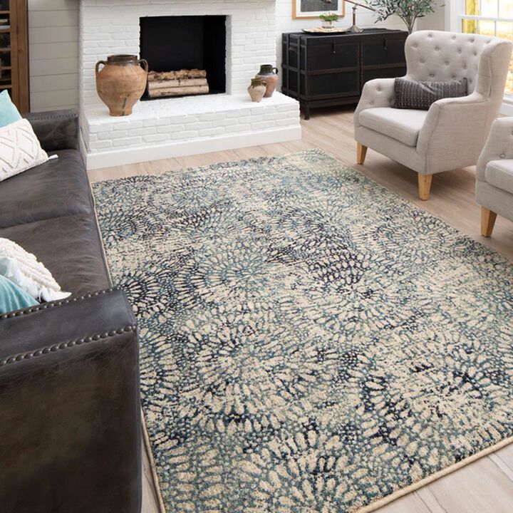 Expressions Imprintedblooms 5'3"x7'10" Rug