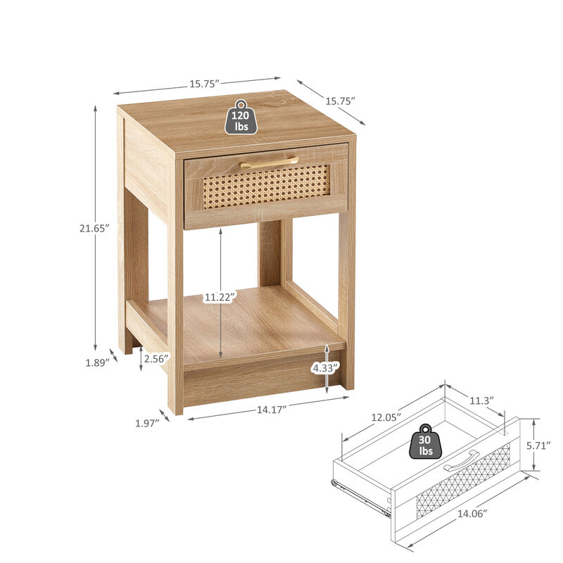 Modern Nightstand, Side Table for Living Room
