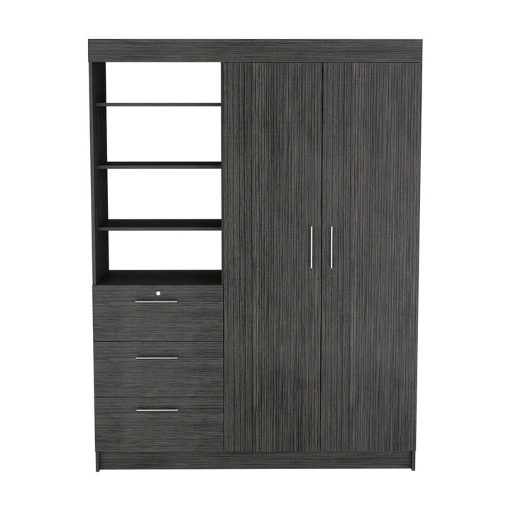 Armoire Rumanu, Bedroom, Smoky Oak