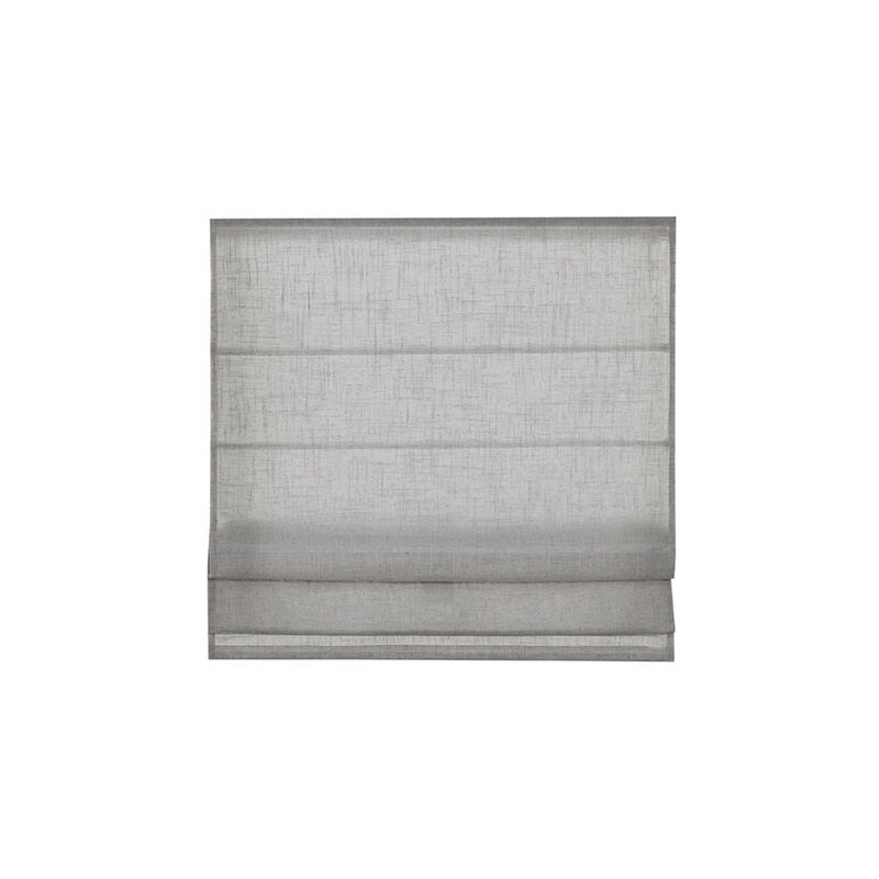 Gracie Mills Eulalie Cordless Lightweight Linen Blend Roman Shade - 27x64"