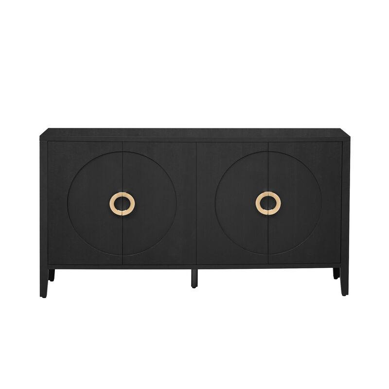 Merax Sophisticated Fir Veneer Sideboard Storage Cabinet
