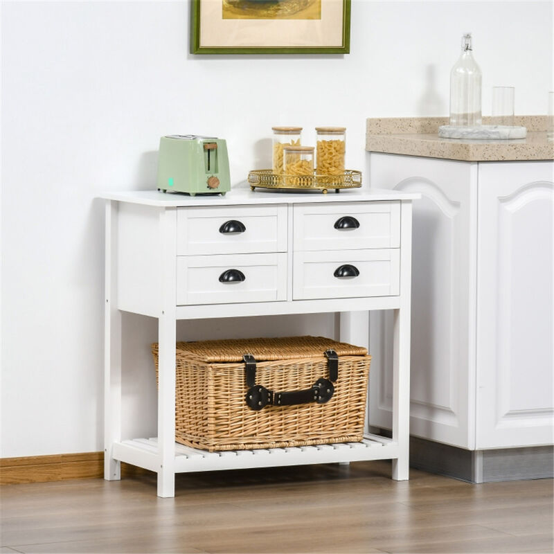 Kitchen Sideboard Storage Cabinet Versatile Coffee Bar & Buffet Cabinet for Kitchen & Dining Room