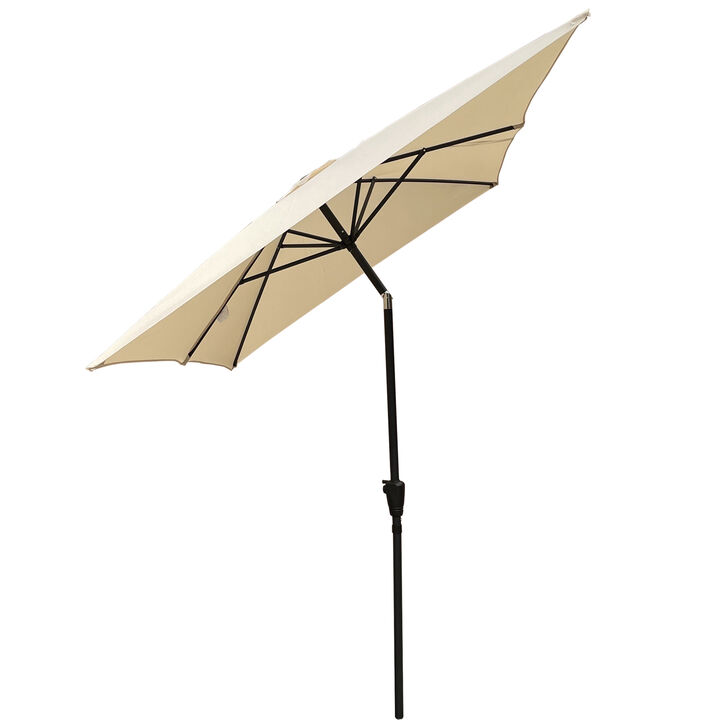 6 X 9FT Patio Umbrella Outdoor Waterproof Umbrella With Crank And Push Button Tilt