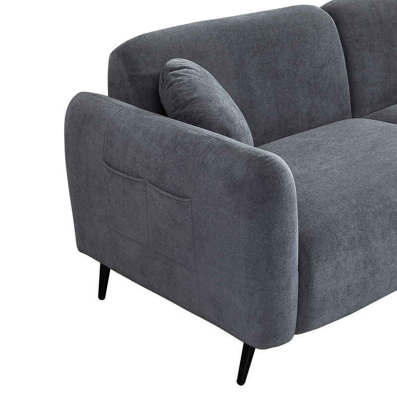 Merax Upholstered Loveseat 2 Seats Sofa