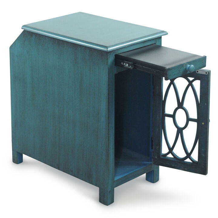 Teal Side Table