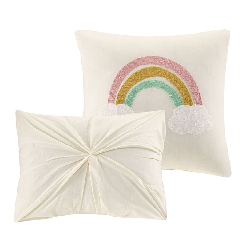 Gracie Mills Caius Playful Elegance Cotton Jacquard Pom Pom Comforter Collection