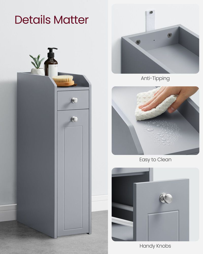 Slim Bathroom Storage Cabinet