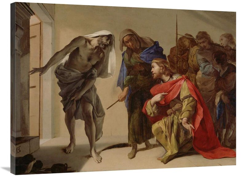 The Shade of Samuel Invoked by Saul-Canvas Art-40x30