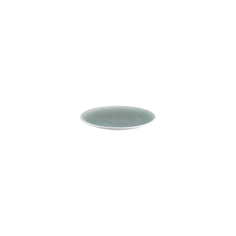 Luca Ocean Matte dia.6.75" Round Blue Porcelain Plate (Set of 4)