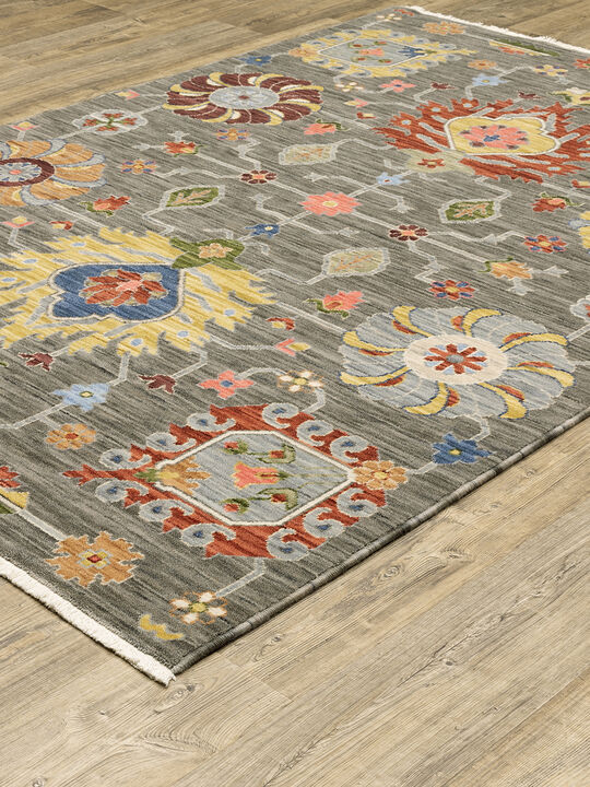 Lucca 2' x 3' Grey Rug